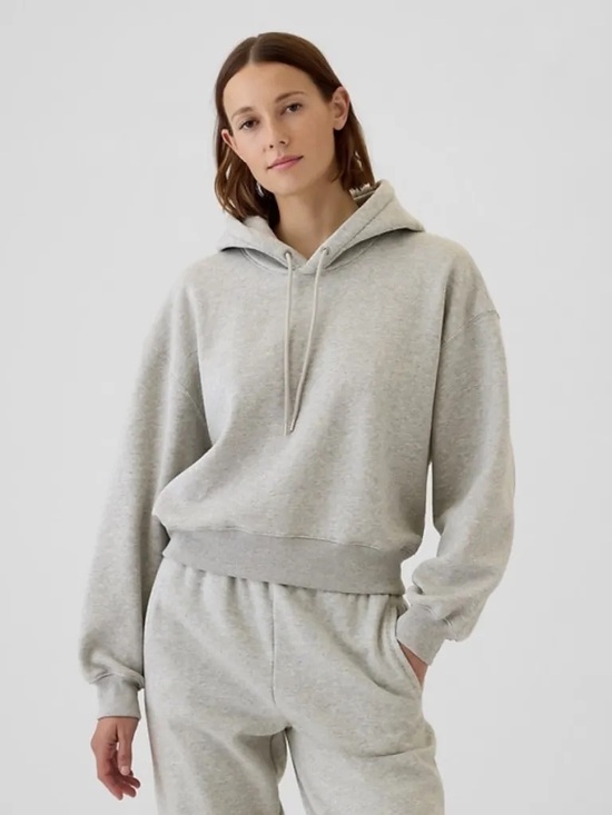 GAP Tops - GAP VintageSoft Cropped Hoodie- Grey